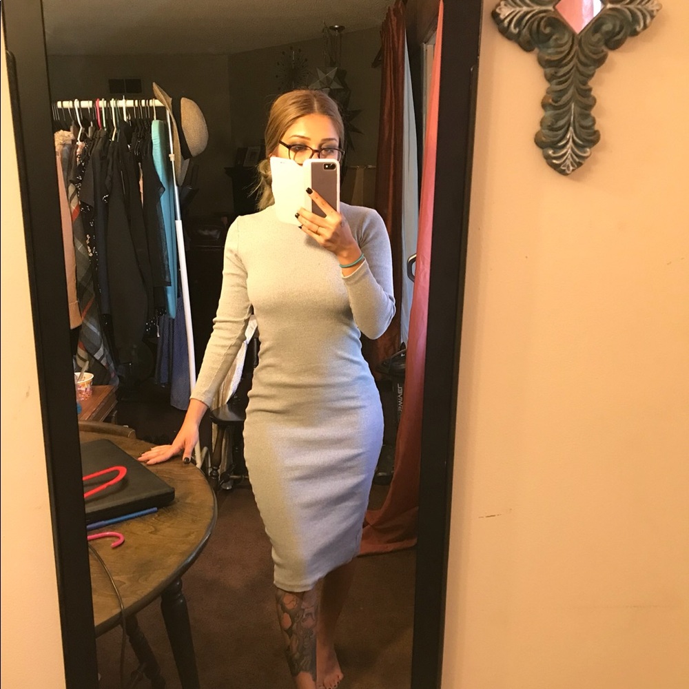 Long one-size-fits-all Sexy Office Dress